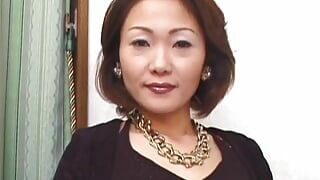 Japanese classy MILF masturbates